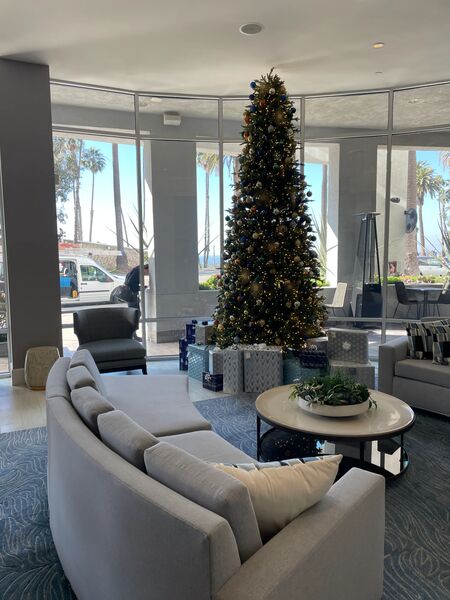 Hotel lobby oceanview