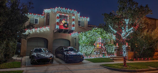 Stucco with luxury cars